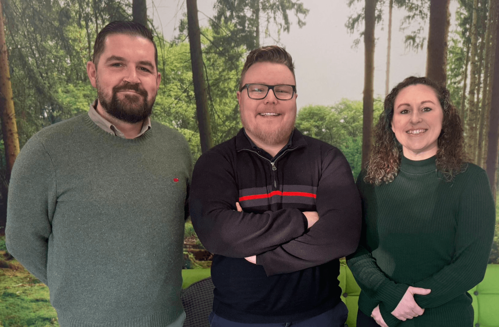 Sales Executives Ray Gray and Josh Youngman with Marketing Assistant Charlie Jackson